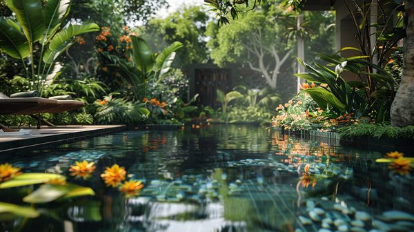 Les bienfaits d'une piscine miroir pour votre jardin