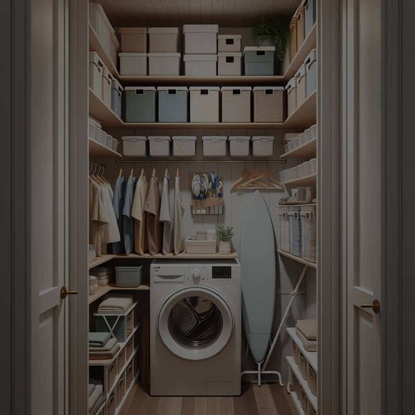 Comment optimiser le rangement dans une buanderie étroite ?