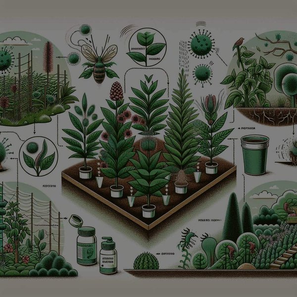 Quelles techniques utiliser pour protéger les plantes des maladies dans un jardin dense ?